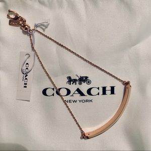 Coach Rose Gold Bar Slider Bracelet - NWT!